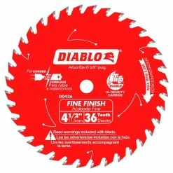 Freud Diablo Blades Freud Diablo 4-1/2" X 36 Tooth Cordless Trim Saw Blade D0436X