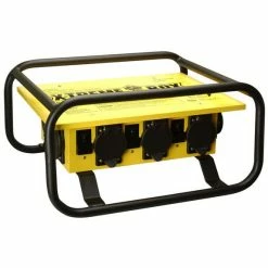 Southwire Tools & Equipment Southwire 50A 1970 Series Temporary Power Distribution X-Treme Box W/ Straight Blade Receptacles & Roll Cage 8706UGCX