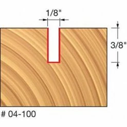 Freud Diablo Blades Freud 1/8" Double Flute Router Bit 04-100