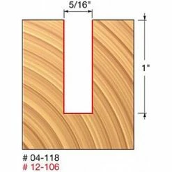 Freud Diablo Blades Freud 5/16" Double Flute Straight Bit 04-118