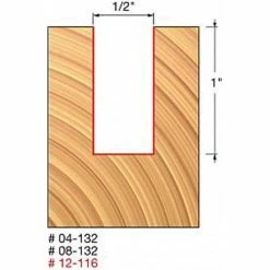 Freud Diablo Blades Freud 1/2" Double Flute Straight Bit (Double Grind) 12-116
