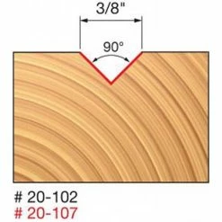 Freud Diablo Blades Freud 3/8" V Groove Router Bit 20-102