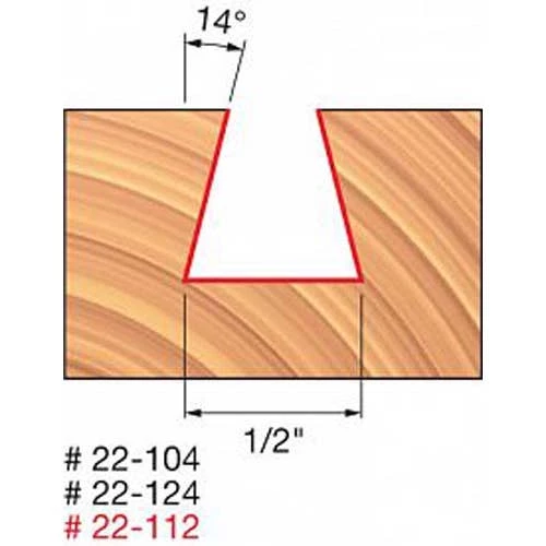 Freud Diablo Blades Freud 1/2" Dovetail Router Bit 22-104