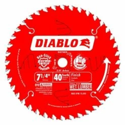 Freud Diablo Blades Freud Diablo 7-1/4" 40 Tooth Finishing Saw Blade D0740A