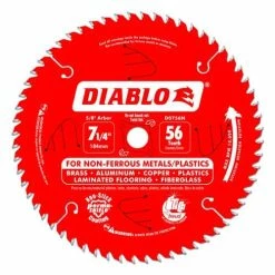 Freud Diablo Blades Freud Diablo 7 1/4" 56 Tooth Carbide Non Ferrous/Plastics Saw Blade D0756N