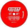 Freud Diablo Blades Freud Diablo 12" 60 Tooth Steel Demon Cermet 2 Carbide Ferrous Metal Cutting Saw Blade D1260CF