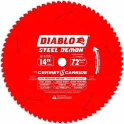 Freud Diablo Blades Freud Diablo 14" 72 Tooth Steel Demon Cermet 2 Carbide Ferrous Metal Cutting Saw Blade D1472CF