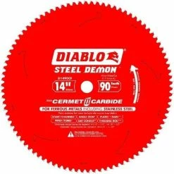 Freud Diablo Blades Freud Diablo 14" 90 Tooth Steel Demon Cermet 2 Carbide Thin Metal Cutting Saw Blade D1490CF