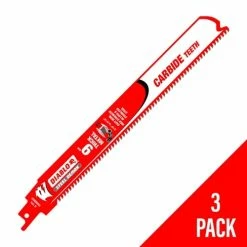 Freud Diablo Blades Freud Diablo 9" Thick Metal Steel Demon 8 TPI Carbide Reciprocating Saw Blade (3 Pack) DS0908CF3