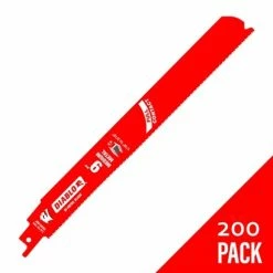 Freud Diablo Blades Freud Diablo 9" Steel Demon (Auto Demo) Medium Bi-Metal 14/18 TPI Reciprocating Saw Blade (200 Pack) DS0914WBF200