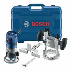 Bosch Power Tools Bosch Colt 1.25 HP (Max) Variable-Speed Palm Router Combination Kit GKF125CEPK