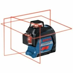 Bosch Power Tools Bosch 360° Red Beam 12V Three-Plane Leveling And Alignment-Line Laser GLL3-300