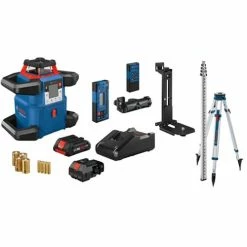 Bosch Power Tools Bosch 18V REVOLVE4000 Connected Self-Leveling Horizontal/Vertical Rotary Laser Kit GRL4000-80CHVK