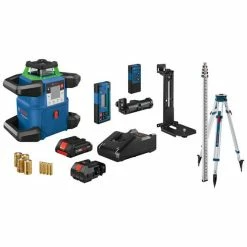 Bosch Power Tools Bosch 18V REVOLVE4000 Connected Green-Beam Self-Leveling Rotary Laser Kit GRL4000-90CHVGK