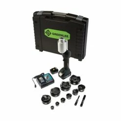 Greenlee 18V Gator Intelli-Punch 11 Ton Knockout Kit Slug-Buster 1/2" - 4" LS100X11SB4