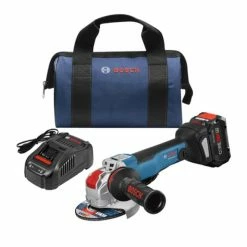 Bosch Power Tools Bosch CORE 18V Cordless Brushless 4-1/2" - 5" X-LOCK Angle Grinder 8.0Ah Kit GWX18V-50PCB14