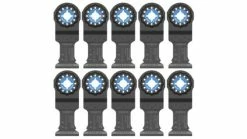 Bosch Power Tools Bosch 1-1/4" Starlock Oscillating Multi Tool Carbide Plunge Cut Blade 10 Pk OSL114C-10