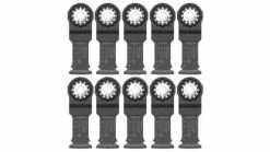 Bosch Power Tools Bosch 1-1/4" Starlock Oscillating Multi Tool Bi-Metal Plunge Cut Blade 10 Pk OSL114F-10