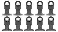 Bosch Power Tools Bosch 2-1/2" Starlock Oscillating Multi Tool Bi-Metal Plunge Cut Blade 10pk OSL212F-10