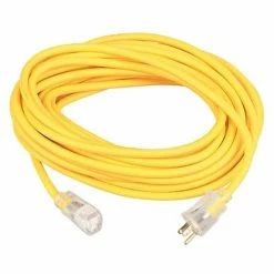 Southwire Tools & Equipment SOUTHWIRE 25' 12/3 SJEOOW Polar/Solar Standard Extension Cord (Yellow) 1687SW0002