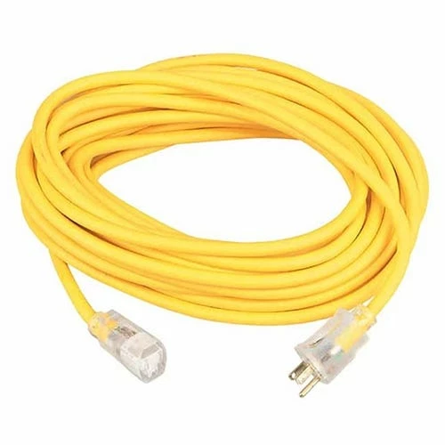 Southwire Tools & Equipment SOUTHWIRE 25' 12/3 SJEOOW Polar/Solar Standard Extension Cord (Yellow) 1687SW0002